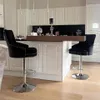 Tabouret de bar FATIVO, velours noir, pivotant, hauteur Voir les images du produit 12