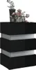 The Living Store LED-Nachttisch Hochglanz-Schwarz 45x35x67 Produktbild-Vorschau 3