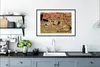 MuchoWow® Gerahmtes Poster Gepardenmutter und -junge 90x60 Produktbild-Vorschau 4