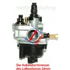 VERGASER 12mm MANUELLER Choke ANSAUGSTUTZEN für MALAGUTI Produktbild-Vorschau 3