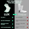 LUX Fußball-Grip-Socken – Wadenlang – Weiß – Produktbild-Vorschau 5