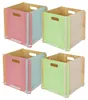 Zusammensteckbare Holzbox 32 cm Mehrfarbig Aufbewahrungsbox passend für Kallax und Expedit 4 Stück Produktbild-Vorschau