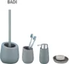 WENKO WC Garnitur Klo Toiletten Bürsten Halter BADI Grau Produktbild-Vorschau 9