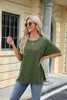 ASKSA Damen T-Shirt Sommer Kurzarm Oversized Rundhals Produktbild-Vorschau 3