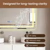 Specchio da bagno a LED ZELURXX, 3 tonalità di luce, Anteprima dell’immagine prodotto 4