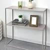 Eingangskonsole mit 2 Ablagen im modernen Design 78x27x78 Produktbild-Vorschau 2