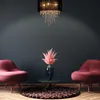 Relaxdays – lampa sufitowa z kryształów, klosz z organzy, Podgląd zdjęcia produktu 5