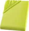 A folded fitted sheet on a white background. Produktbild-Vorschau