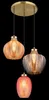 Globo Lighting Hängeleuchte Metall goldfarben matt, 3x E27 Produktbild-Vorschau 3