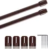 Product shot of curtain rods and hooks on a white background. Anteprima dell’immagine prodotto