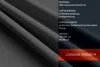 A close-up of dark gray fabric with text overlay describing product details. Produktbild-Vorschau