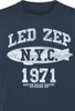 Led Zeppelin T-Shirt Herren NYC 1971 blau Band-Merch, Bands Produktbild-Vorschau 3