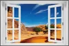 Wallario Wandbild mit Fenster-Illusion: In der Wüste Produktbild-Vorschau 1