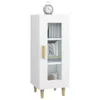 vidaXL Credenza bianca 34,5x34x90 cm Materiale a base di Anteprima dell’immagine prodotto 4