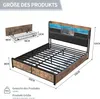 Metallbett Doppelbett Polsterbett 160x200cm, Doppelbett mit Produktbild-Vorschau 7