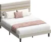 A bed with bedding and pillows, shown from a three-quarter angle. Produktbild-Vorschau