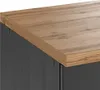 Eckunterschrank 120 cm in grau, Arbeitsplatte Eiche, Produktbild-Vorschau 4