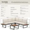 Zahradní lounge set Eliar z hliníku s práškovým nástřikem, Náhled obrázku produktu 7