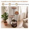 COSTWAY Katzenbaum 183cm, Kratzbaum mit 4 Plattformen, Produktbild-Vorschau 4