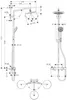 hansgrohe Showerpipe Croma 220 Doccia cromata con Anteprima dell’immagine prodotto 5