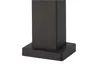 A close-up view of the base of a dark-colored, rectangular post, likely part of a pergola or similar structure, resting on a flat, square base. Produktbild-Vorschau