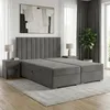 Boxspringbett 140x200 mit 2 Bettkästen Kontinentales Bett Produktbild-Vorschau 3