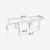 Ausziehbarer Gartentisch aus Aluminium Cayman 200/300x95 Produktbild-Vorschau 5