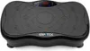 A black vibration plate with a digital display and textured surface, shown from a front-facing angle on a white background. Produktbild-Vorschau