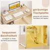 COSTWAY Biurko z 5 przegrodami, biurko komputerowe 115 x 59 Podgląd zdjęcia produktu 6