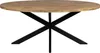 Zita Home Esstisch 170cm ovale echtes Massivholz mit Produktbild-Vorschau 2