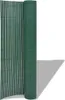 vidaXL Gartenzaun Doppelseitig PVC 90×500 cm Grün Produktbild-Vorschau 1