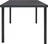 vidaXL Outdoor Esstisch Anthrazit 150x90x74 cm Stahl - Produktbild-Vorschau 4