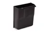 A black plastic coffee ground container is shown against a white background. Produktbild-Vorschau