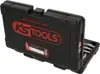 A black plastic case containing a set of tools, with the lid open to reveal some of the tools inside. Produktbild-Vorschau