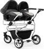 Zwillingskinderwagen 4 in 1 Duo inkl. Autositze - 13 Teile Produktbild-Vorschau 4