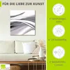 ARTland Leinwandbild Schöne graue Welle - Abstrakt Größe: Produktbild-Vorschau 2