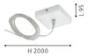 Eglo 61489 Baldaquin avec câble transparent blanc Voir les images du produit 4