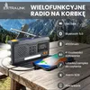 Przenośne radio solarne z korbką SOS, latarką i Podgląd zdjęcia produktu 4