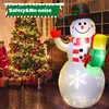 Aufblasbarer Weihnachts Schneemann mit LED Licht 150cm Produktbild-Vorschau 4