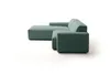 KAWOLA Sofa RANI Ecksofa Feincord grün Recamiere links Produktbild-Vorschau 5