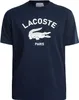 Lacoste Baumwoll-T-Shirt mit Signatur-Print, Blau L Produktbild-Vorschau 5