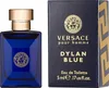 A product shot of a Versace Dylan Blue perfume bottle and its packaging. Náhled obrázku produktu
