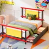 Metallbettgestell für Kinder 90*200 mit Schubladen, Produktbild-Vorschau 4