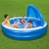 Family Pool "Summer Days", Ø 241cm x 140cm (blau/weiß) Produktbild-Vorschau 19