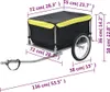 vidaXL Príves na bicykel čierno-žltý 65 kg Náhľad obrázku produktu 5