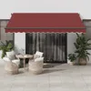 vidaXL Markise Manuell Weinrot 400x300 cm Produktbild-Vorschau 9