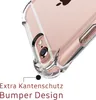 Close-up of a clear phone case on a phone, highlighting its protective features. Produktbild-Vorschau