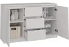 Moderne Kommode 2 Türen 3 Schubladen 120 cm | Farbe: Weiß | Produktbild-Vorschau 2