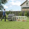 PawHut Hühnerstall 283x133,5x112 cm Hühnerhaus für 7-10 Produktbild-Vorschau 2
