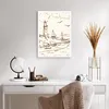 Poster - Poster ohne Rahmen - Skizze Küste Laterne - 50x70 Produktbild-Vorschau 5